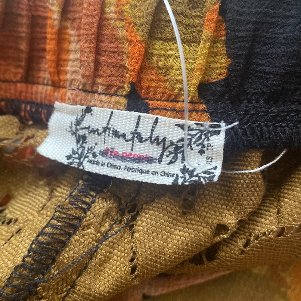 (A55) NEW Intimately Free People, Sz XS, Boho Monday Morning Floral Lounge Pants - Picture 4 of 12